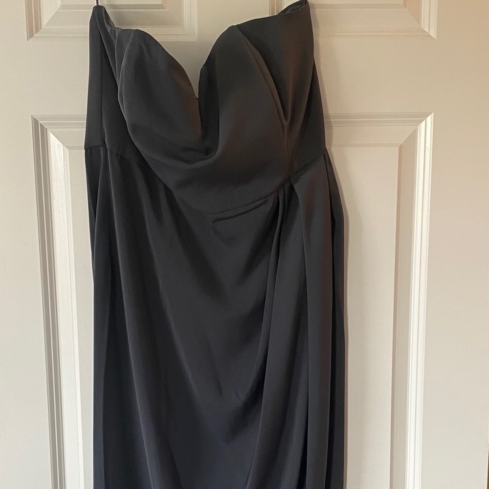 Charcoal Shona Joy Strapless  Dress NWT